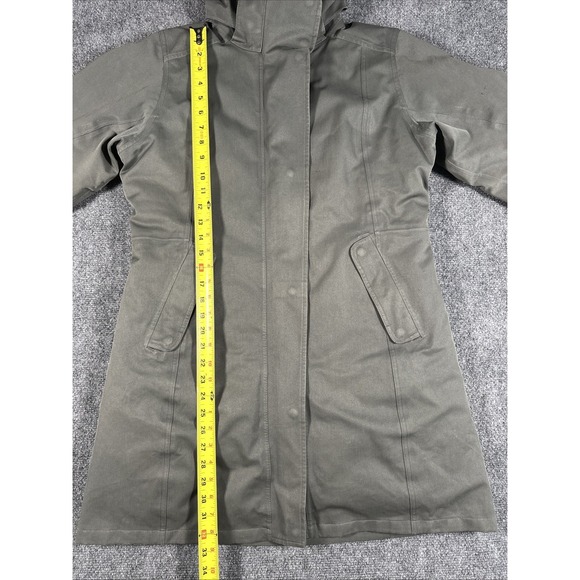 Patagonia Jacket Womens Large Olive Tres 3-in-1 Parka Lined Winter Waterproof - Picture 5 of 16